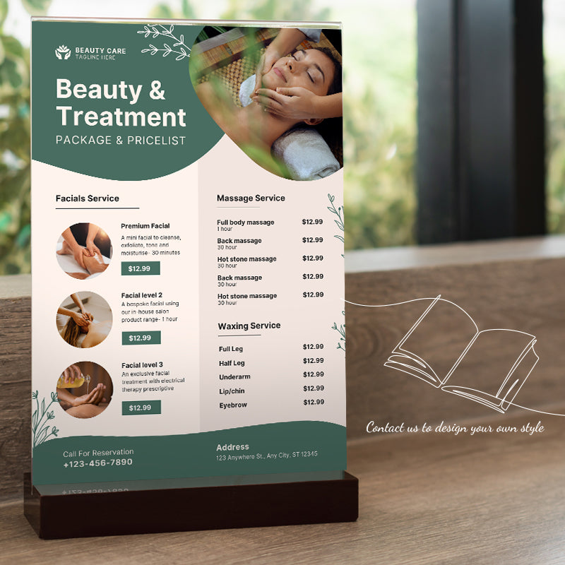 DsgnTouch A5 A6 Customized Beauty and Fitness Flyer Menu, Various Advertising Flyers,Free Templates,Free Design