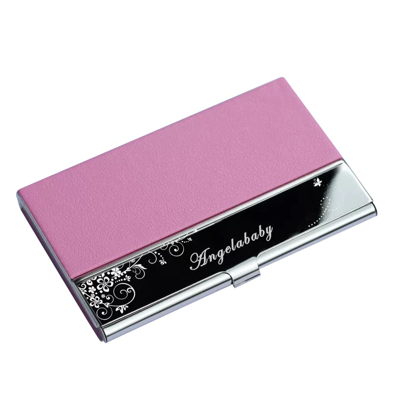 DsgnTouch Personalized business card case for women,Business Card Holder,Monogrammed Business Card Holder, Custom Business Card Case, Business Gift