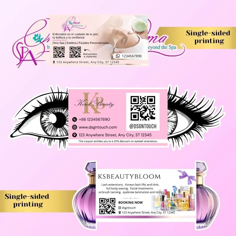Die Cut Flyers for Eyelash Salons - Custom Shape | DsgnTouch