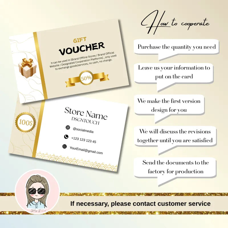 Back view of a thick 300gsm paper gift voucher, featuring terms and conditions, with a luxurious matte laminate finish.