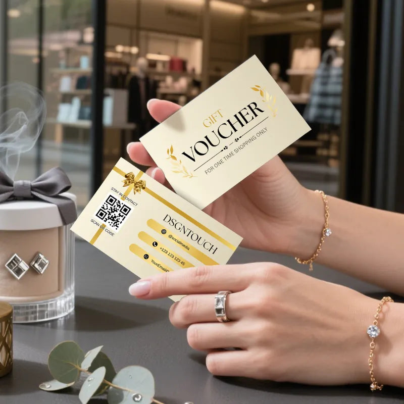 Side profile view demonstrating the substantial thickness and premium quality of the 300gsm art paper stock.