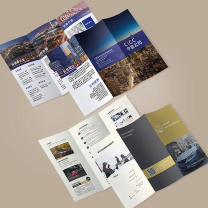Custom trifold brochures showcasing professional designs and informative layouts, ideal for branding and marketing.