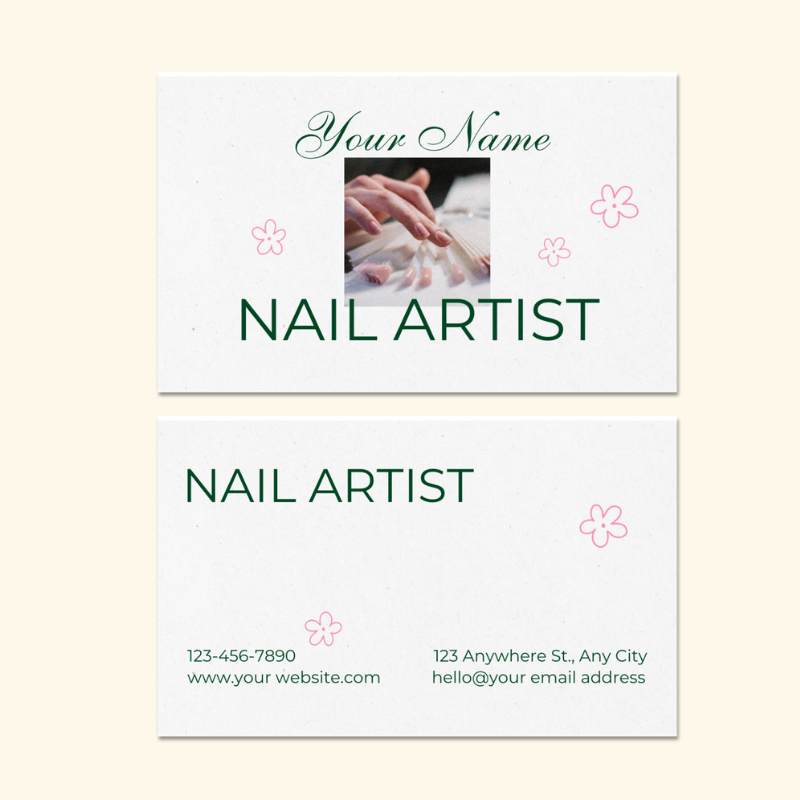 Dsgntouch Custom Loyalty Card for Nail Salon 200 pcs