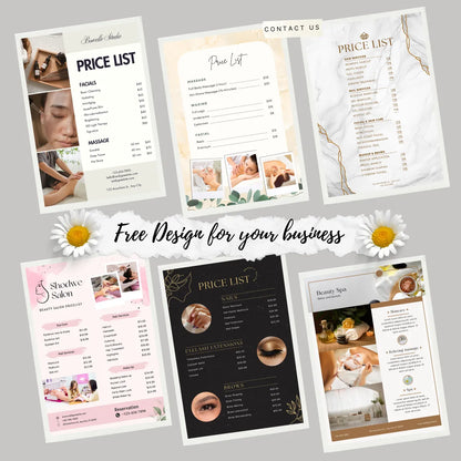 DsgnTouch Customized A5 A6 flyer printing promotion beauty, nail art, yoga flyer printing service.