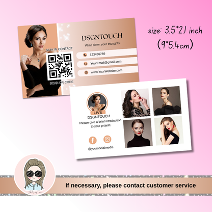 French Style Business Cards wtith Free Typesetting Service by DSGNTOUCH