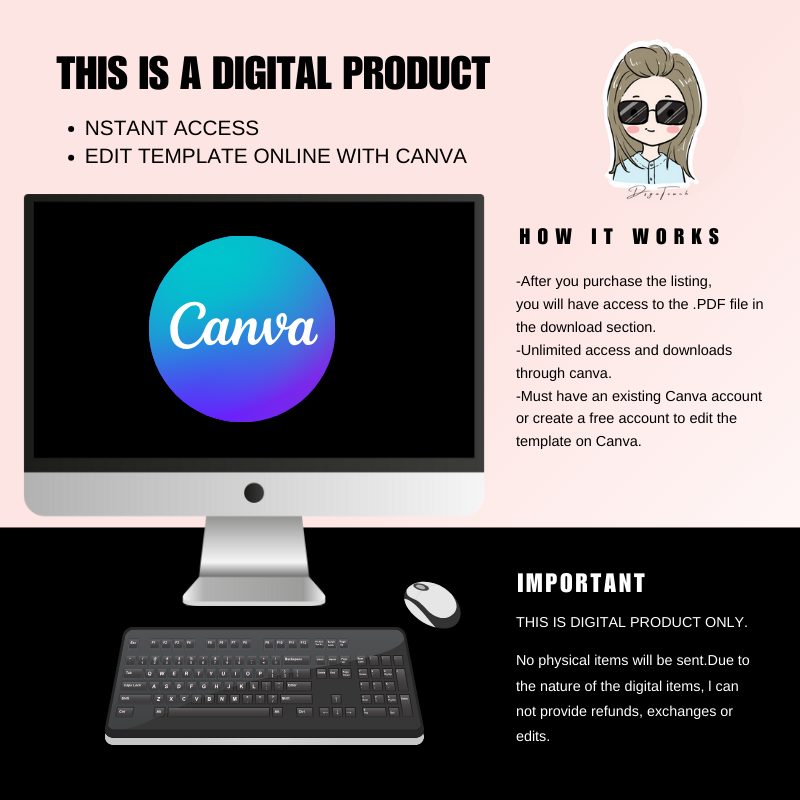 Beige Nail Loyalty Card Template Customized Digital Product DSGNTOUCH