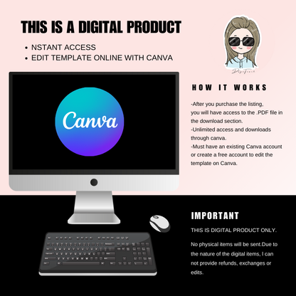 Beige Nail Loyalty Card Template Customized Digital Product DSGNTOUCH