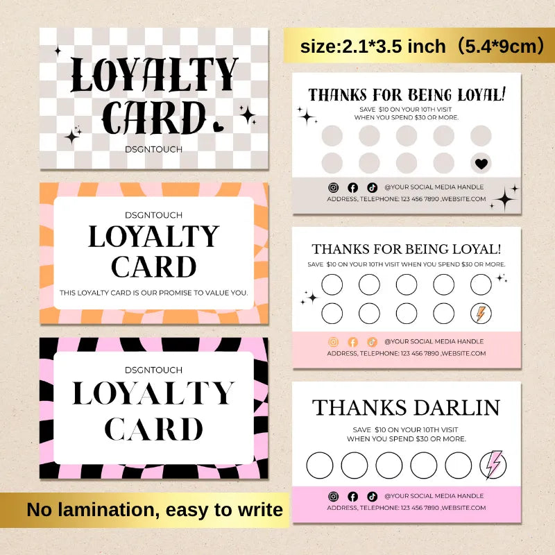 Loyalty-Punch-Card-Retro-Design-Front-View