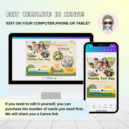 Outdoor_Flyer_Maker_template_shown_on_computer_and_phone_for_easy_editing_in_Canva