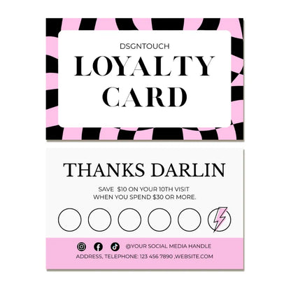 Purple-Cream-Loyalty-Card-Retro-Style
