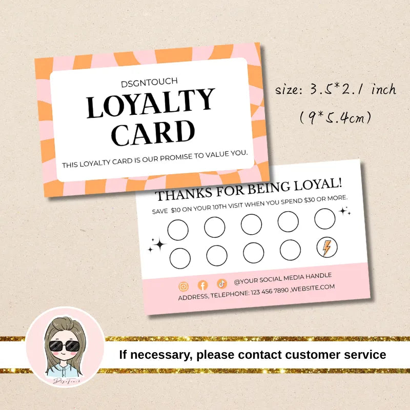 Retro-Checkered-Reward-Card-Business-Gift