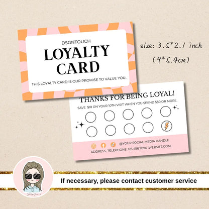 Retro-Checkered-Reward-Card-Business-Gift