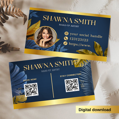 Premium Editable Hair Salon Business Cards by DSGNTOUCH