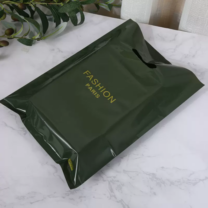 DsgnTouch Clothing store bags 50 pcs per pack customized printed logo plastic bags cosmetic gift packaging bags women children's handheld shopping bags customized