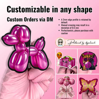Balloon Card – Tri-Fold Printed Shape, 300GSM