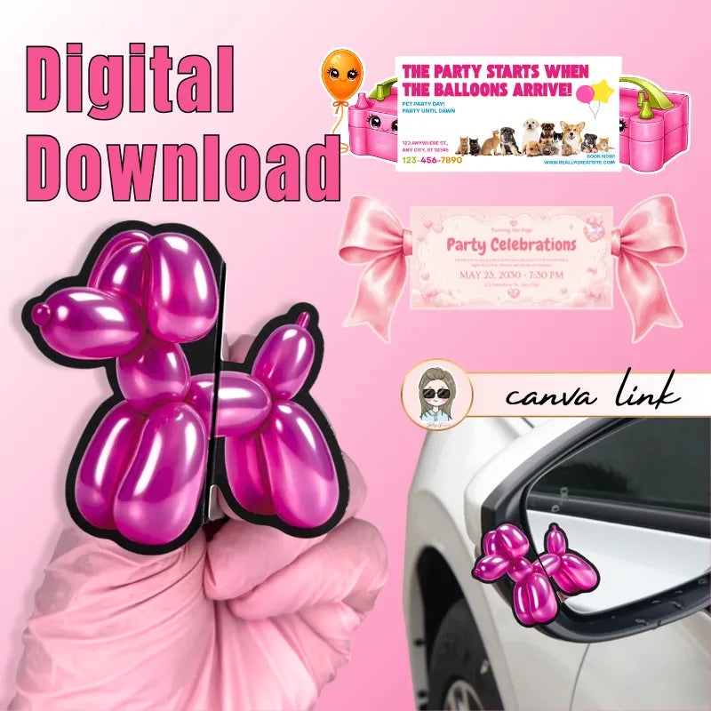Balloon Card Ideas – Party Planner’s Dream Marketing Template | DSGNTOUCH