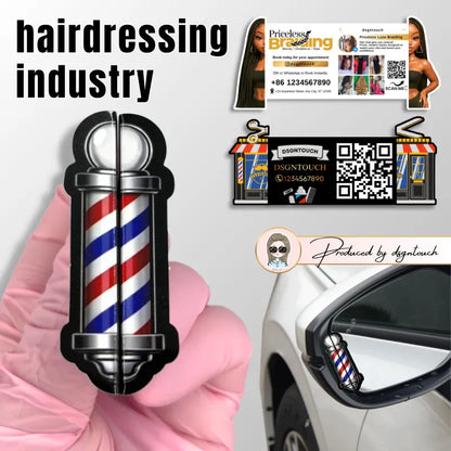 Custom Die Cut Paper Cards | Barber Shop Shapes – DsgnTouch