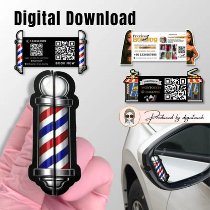 Barber Business Card Template Bundle for Canva | DsgnTouch