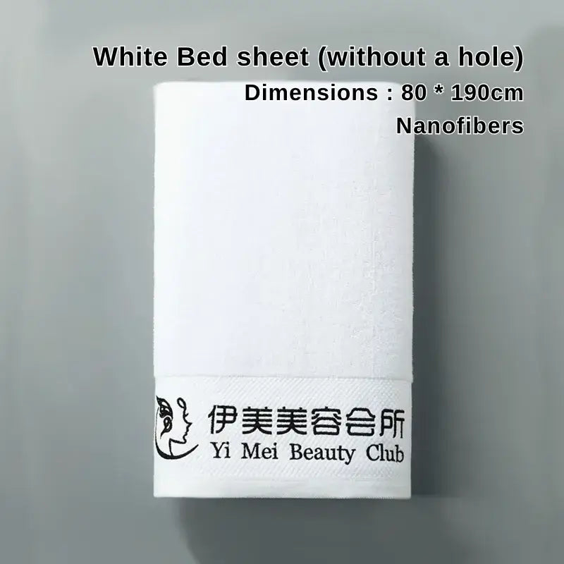 White nanofiber bedsheet (no hole, 80×190cm)