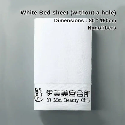 White nanofiber bedsheet (no hole, 80×190cm)