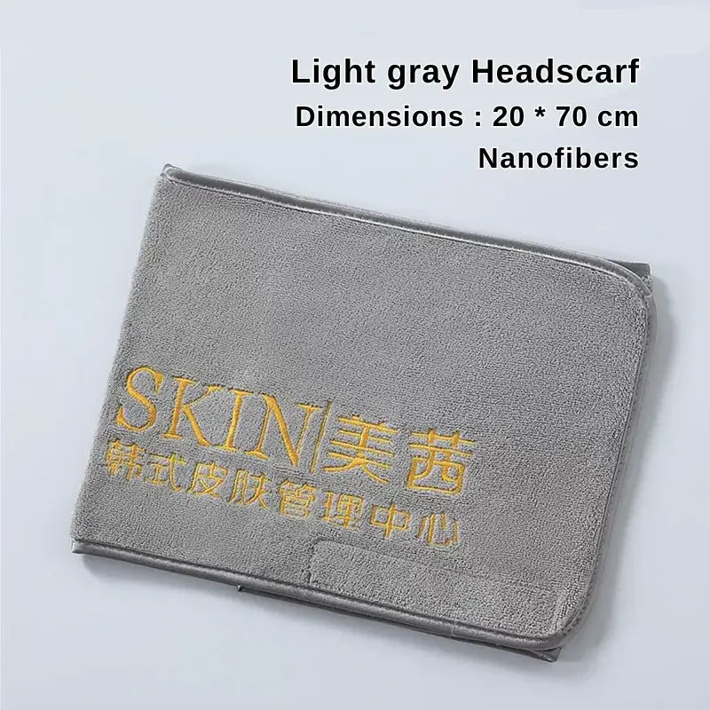 Light gray nanofiber headscarf for beauty salon