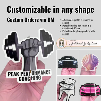 Business Card for Personal Trainer – Custom Die-Cut