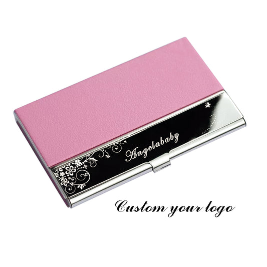 DsgnTouch Personalized business card case for women,Business Card Holder,Monogrammed Business Card Holder, Custom Business Card Case, Business Gift