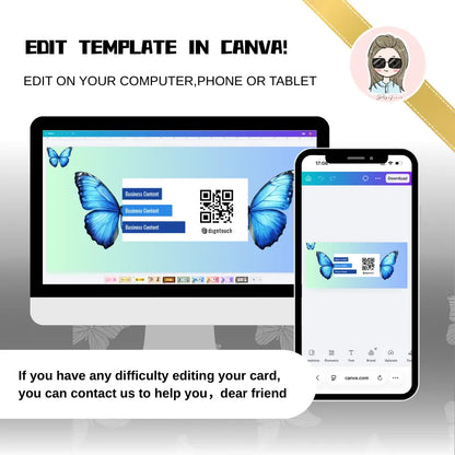 3 Butterfly Card Ideas - Editable Canva Templates | DSGNTOUCH