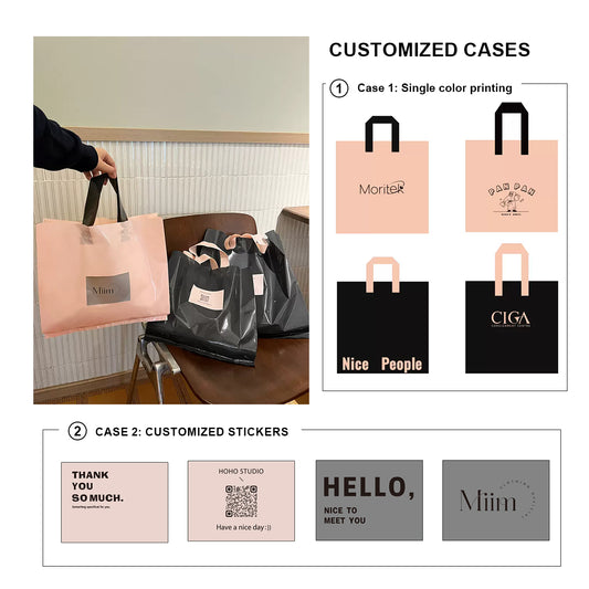 DsgnTouch High-grade clothing store handbags for clothes with plastic bags women's gift packaging shopping bags customized wholesale
