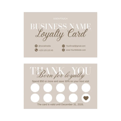 Loyalty Stamp Cards Customized for Small Businesses | Free Layout