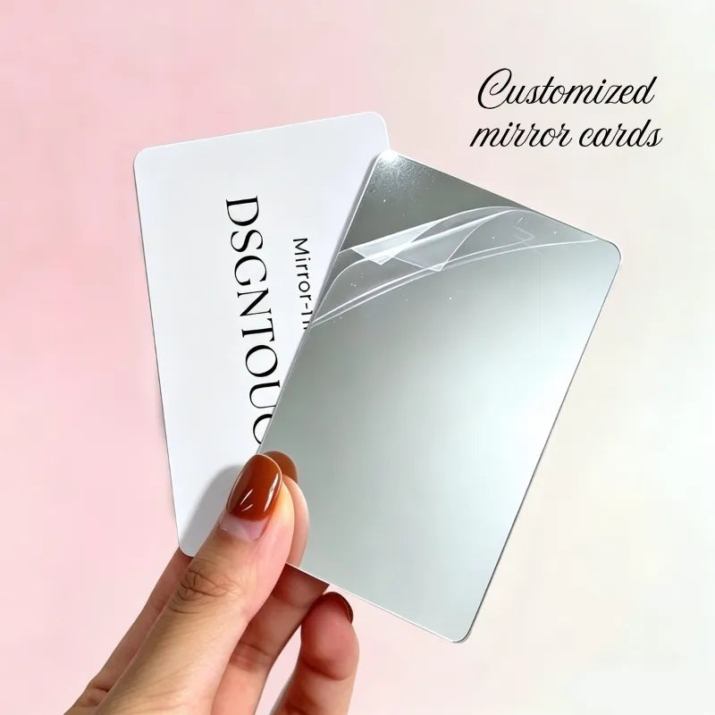 Custom 0.76mm PVC Mirror Cards | Mirror Finish PVC Printing
