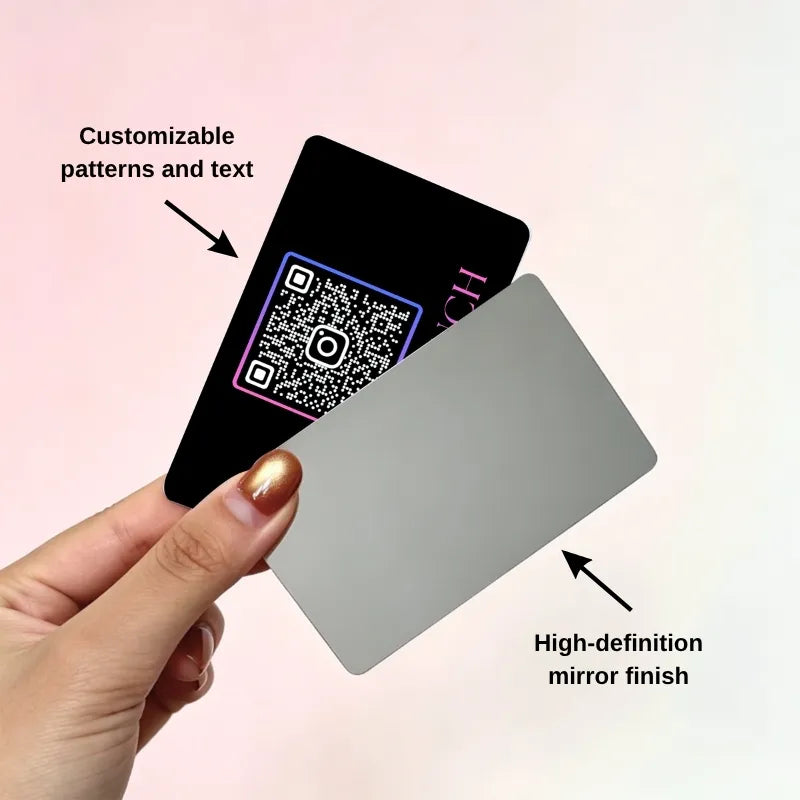 Custom 0.76mm PVC Mirror Cards | Mirror Finish PVC Printing