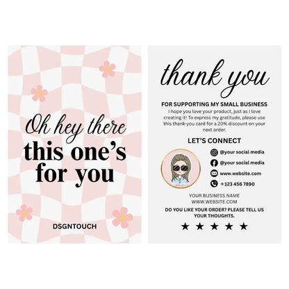 customer-appreciation-card-free-editable-checkerboard-layout