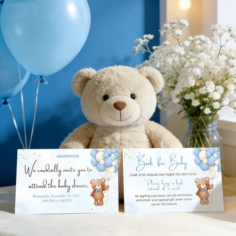 customizable-baby-shower-invitations-blue-bear-design