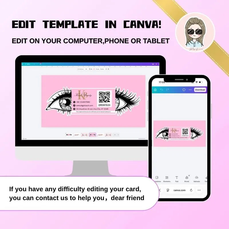 Die Cut Flyers for Eyelash Salons - Custom Shape | DsgnTouch