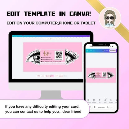 Die Cut Flyers for Eyelash Salons - Custom Shape | DsgnTouch