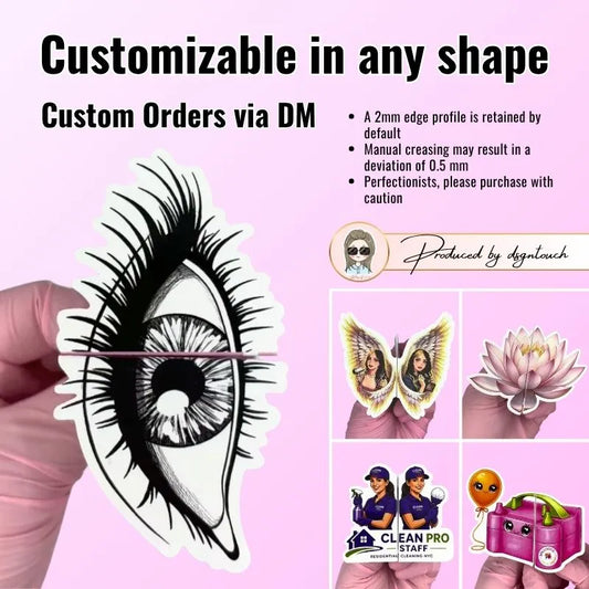 Die Cut Flyers for Eyelash Salons - Custom Shape | DsgnTouch