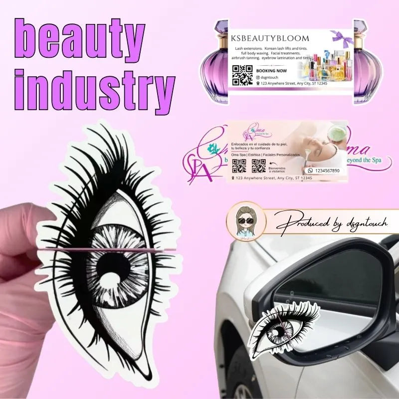 Die Cut Flyers for Eyelash Salons - Custom Shape | DsgnTouch