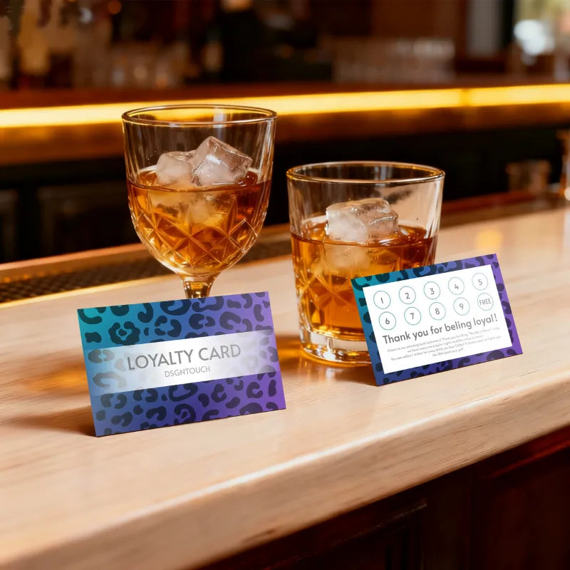 Editable Purple Digital Loyalty Card Templates - 3 Customizable Canva Designs