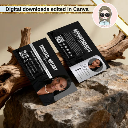 A collection of hair business cards ideas showing the premium black and white template design for stylists and salons.