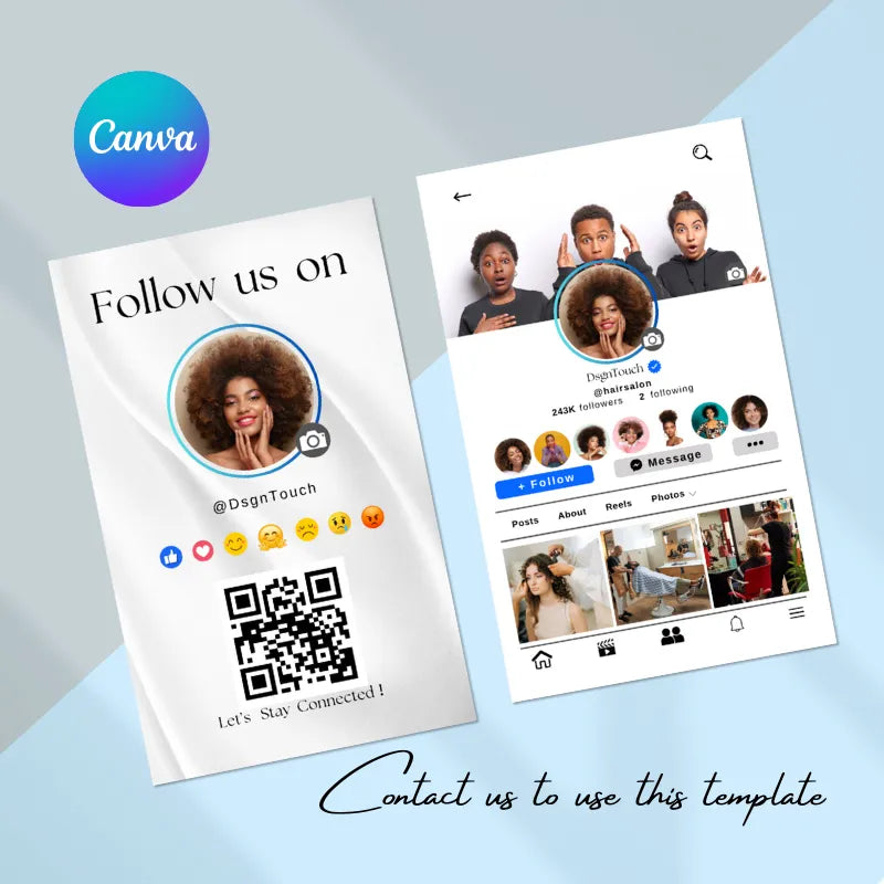 hair-salon-instagram-profile-business-card-template-with-qr-code