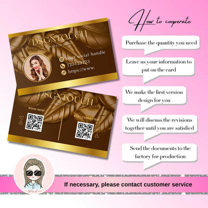 Three high-end glossy business cards designs for hair salons with QR codes and elegant layout.