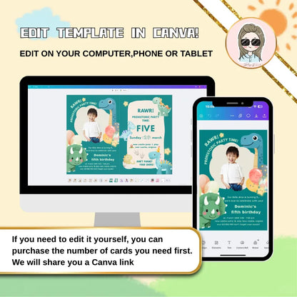 Receive a Canva link to edit your birthday invitation after purchase. Prefer a custom design? Contact us for free assistance with nautical or other themes.