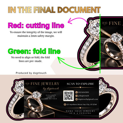 Jewelry Business Cards – Custom Printed & Die-Cut | DsgnTouch