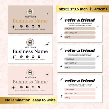 loyalty-referral-cards-white-pink-khaki-options