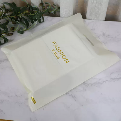 DsgnTouch Clothing store bags 50 pcs per pack customized printed logo plastic bags cosmetic gift packaging bags women children's handheld shopping bags customized