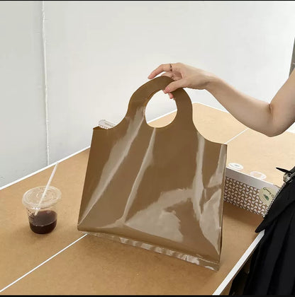 dsgntouch customized canvan wholesale PE plastic poly bag for clothing t-shirt supermarket coffee shop