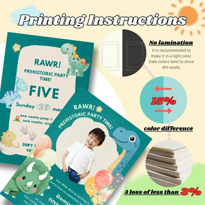 Printing guide and color tips for your custom childrens birthday invitations. Free design service available for all themes, including nautical.