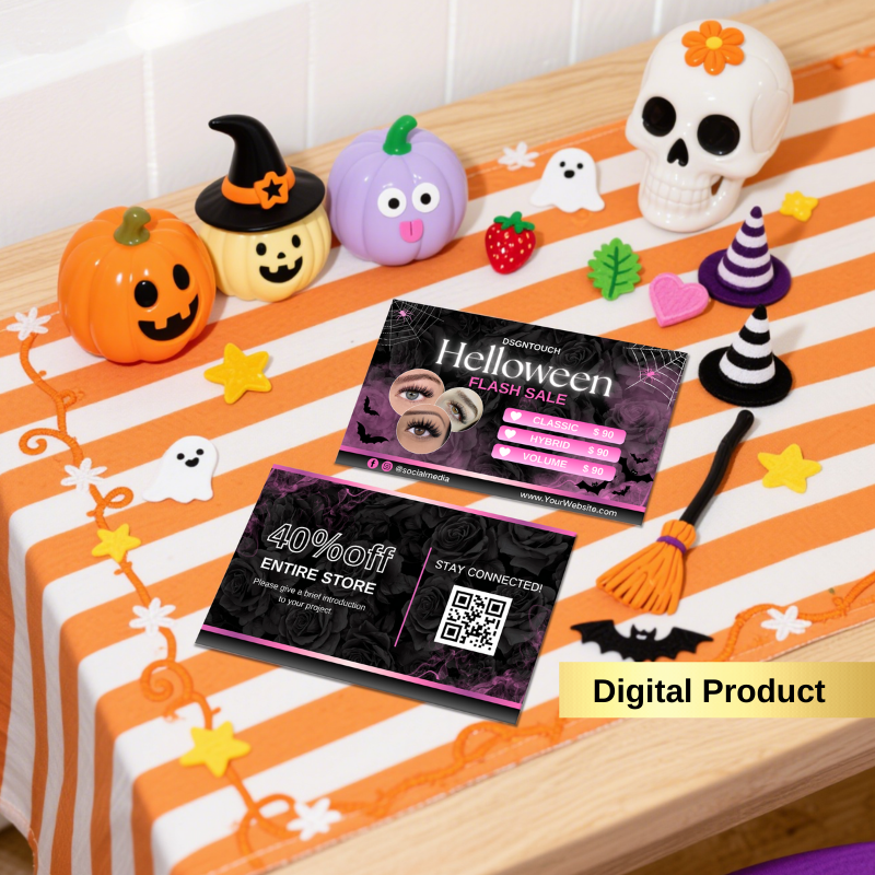 halloween-lash-business-cards-salon-desktop-lifestyle-eyelash-tools