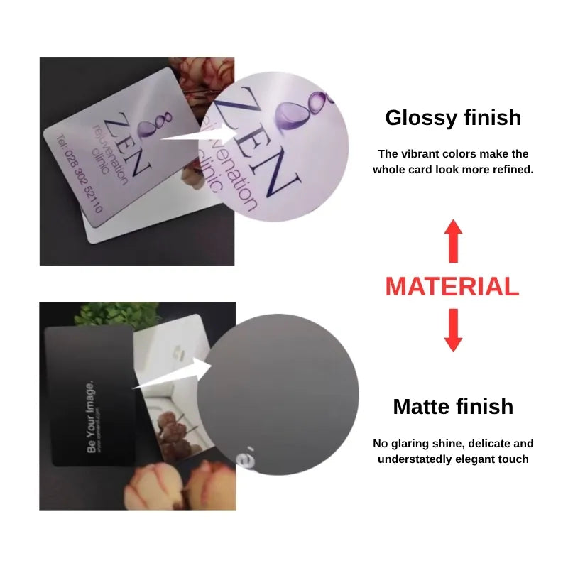 Custom 0.76mm PVC Mirror Cards | Mirror Finish PVC Printing